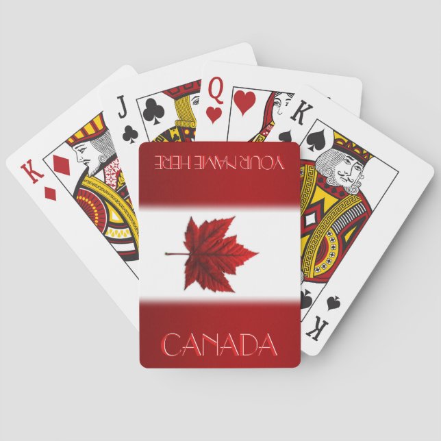 Kanada Spielkarten Kanada Flaggen Souvenirkarten (Rückseite)