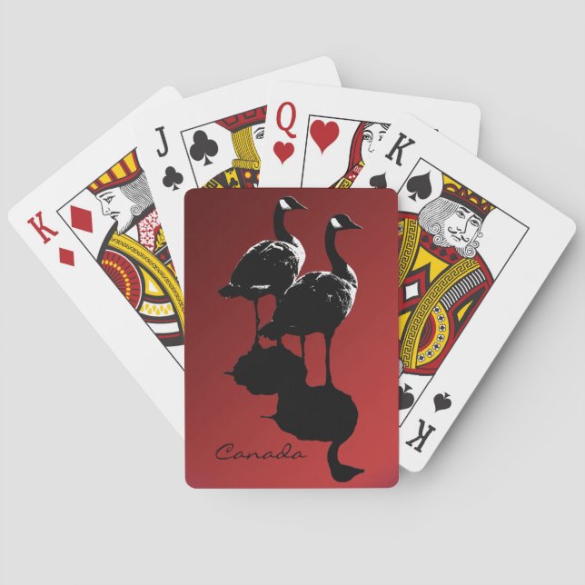 Kanada Spielkarten Kanada Kundenspezifische Souven (Rückseite)
