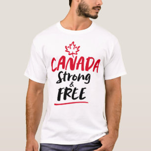 KANADA Stark und Frei Ahornblatt Kanadisch Stolz T-Shirt