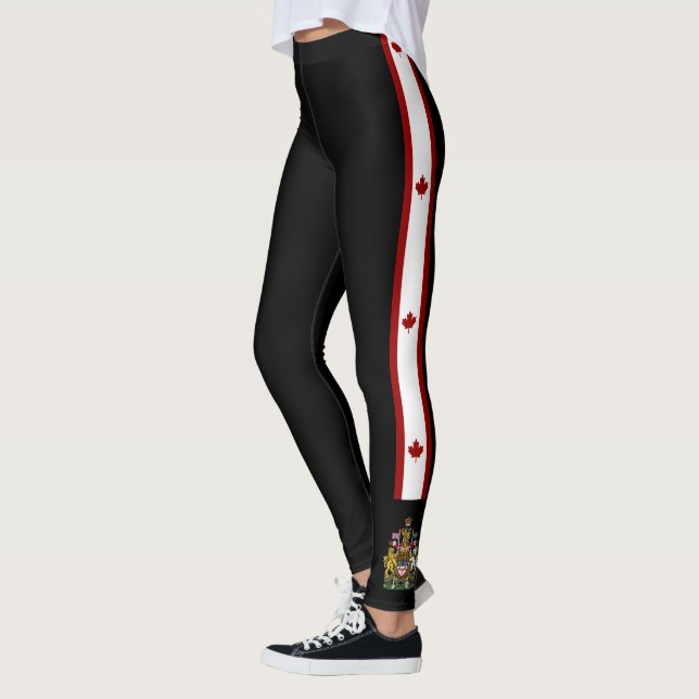 Kanada stripes Flagge Leggings (Links)