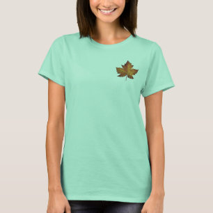 Kanada Sweatshirt Gold Maple Leaf Frauen Shirt