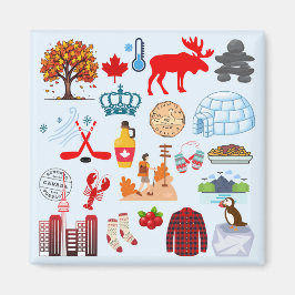 Kanada-Symbole Magnet