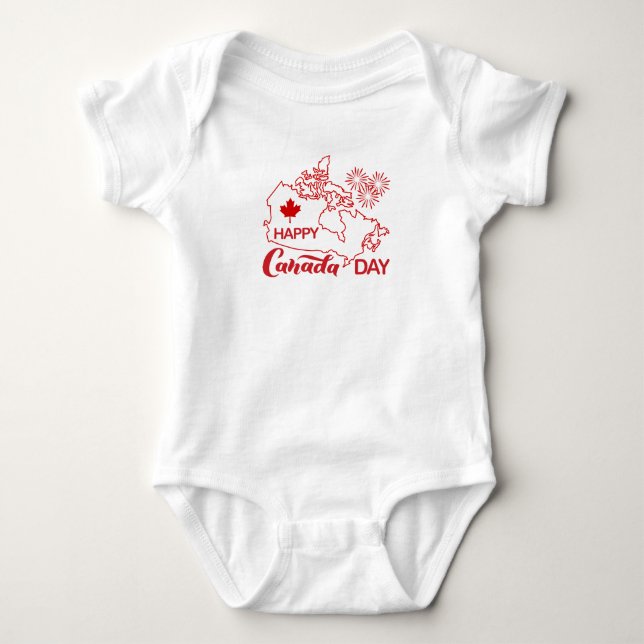 Kanada-Tag Baby Strampler (Vorderseite)