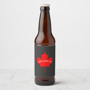 Kanada-Tag Bierflaschenetikett