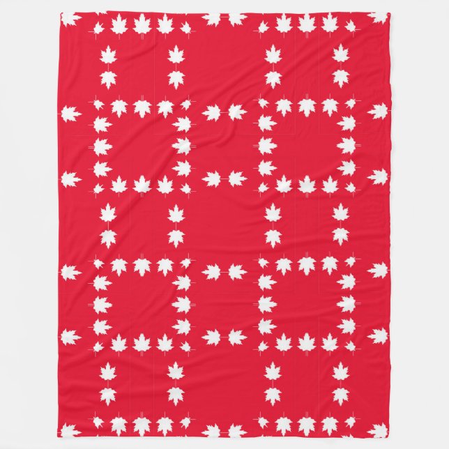 Kanada-Tag-Decke Fleecedecke (Vorderseite)