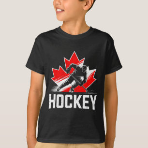 Kanada-Tag Hockey patriotisch Ahornblatt kanadisch T-Shirt