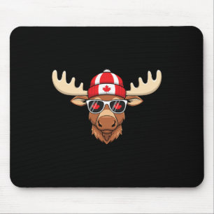 Kanada-Tag Kanadische Flagge Ahornblatt Elch Sungl Mousepad