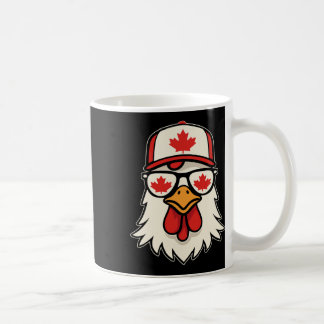 Kanada-Tag Kanadische Flagge Ahornblatt-Huhn Sungl Kaffeetasse
