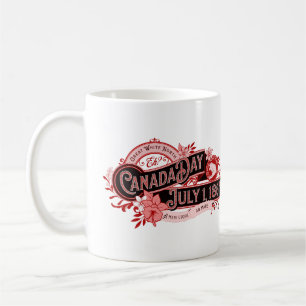 Kanada-Tag-Vintage-Beschilderung Kaffeetasse