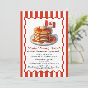 Kanada-Thanksgiving im Maple-Morning-Brunch-Stil Einladung