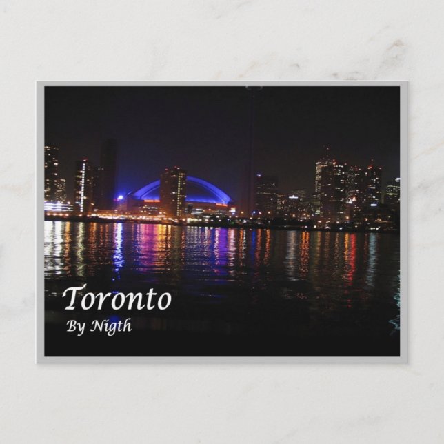 Kanada - Toronto by Night - Postkarte (Vorderseite)