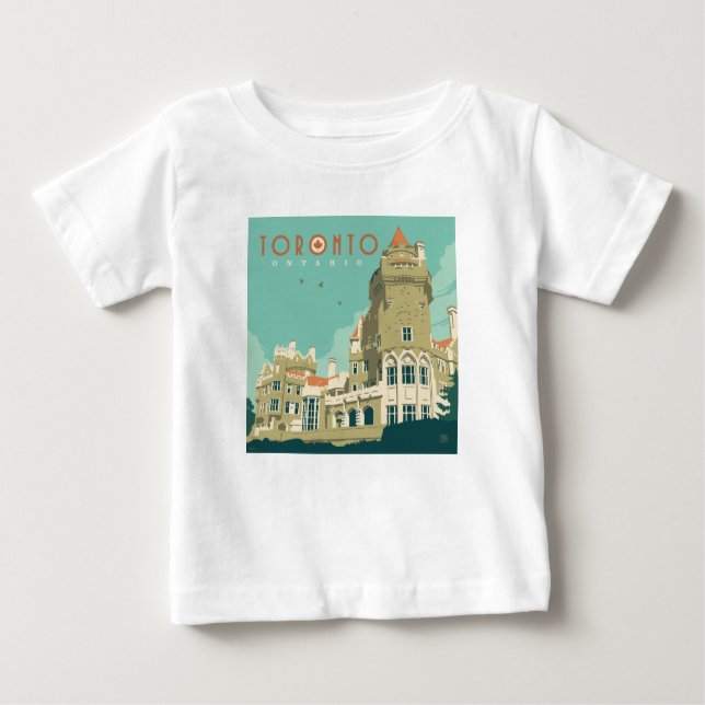 Kanada | Toronto, Casa Loma Baby T-shirt (Vorderseite)
