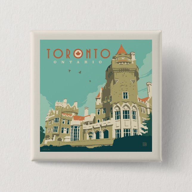 Kanada | Toronto, Casa Loma Button (Vorderseite)