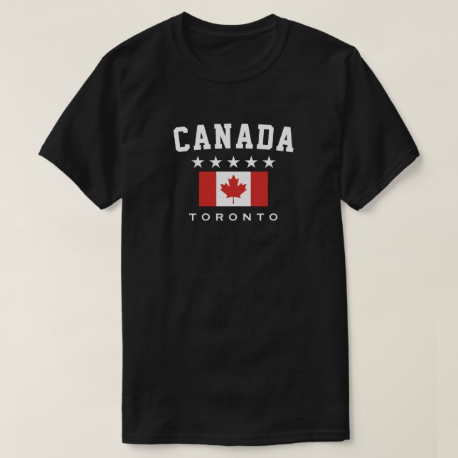 Kanada Toronto Five Star Flagge T-Shirt (Design vorne)