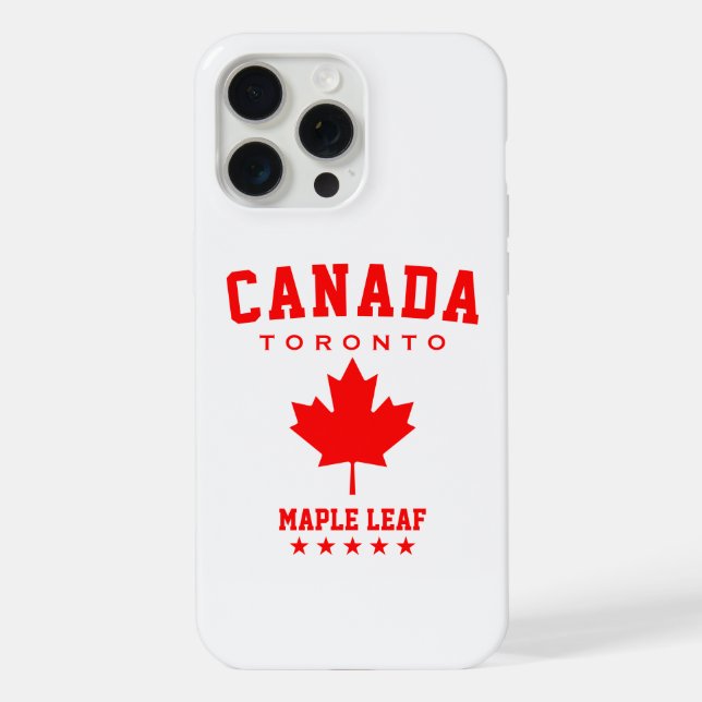 Kanada Toronto Maple Leaf Retro Patriotisch iPhone Hülle (Rückseite)