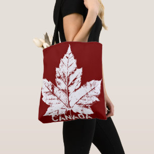 Kanada Tragetaschen Retro Canada Mapsse Leaf Bags