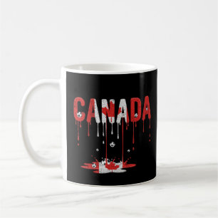 Kanada tropfende Flagge Fußball Kaffeetasse