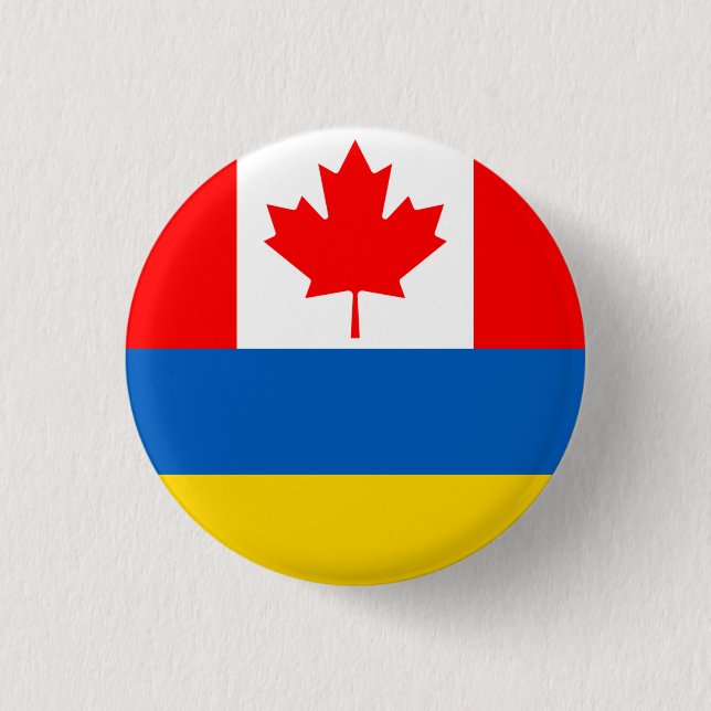 Kanada Ukraine Button (Vorderseite)