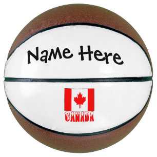 Kanada und kanadische Flagge mit Ihrem Namen Basketball