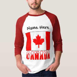 Kanada und kanadische Flagge Personalisiert  T-Shirt