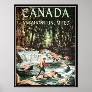 Kanada Urlaub Vintage Reiseplakat Poster