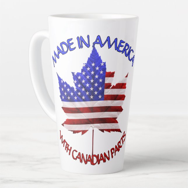 Kanada USA Cups USA / Canada Souvenir Latte Tasse (Linke Ecke)
