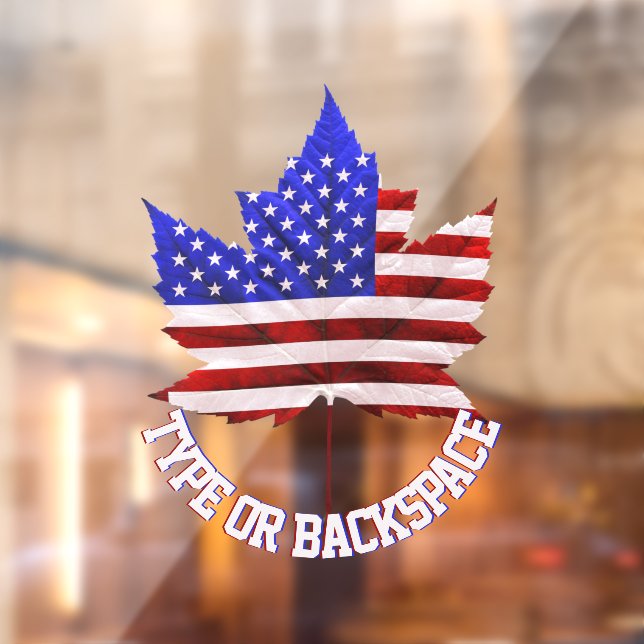 Kanada USA Decal Personalisiert Window Decal Cling Fensteraufkleber (Blatt 2)