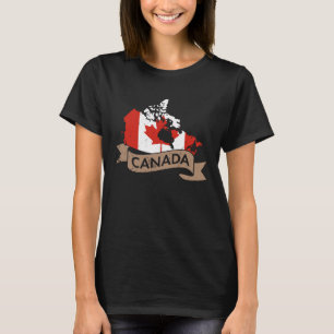 Kanada USA Hockey Canadian Maple Leaf 4 T-Shirt