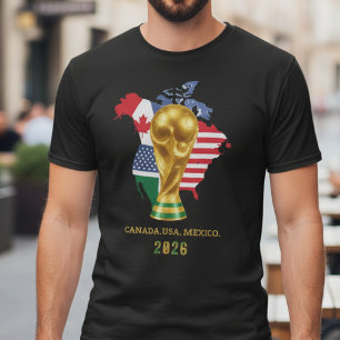 Kanada USA Mexiko Fußballfan  T-Shirt