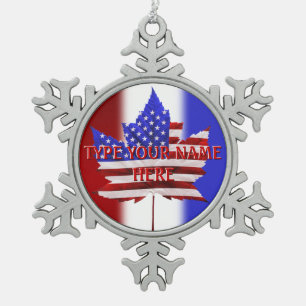 Kanada USA Ornament Personalize Canada Souvenir