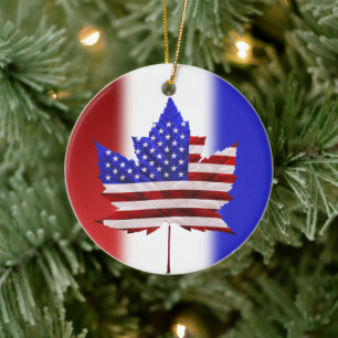 Kanada USA Ornament USA Kanada Souvenir Puck