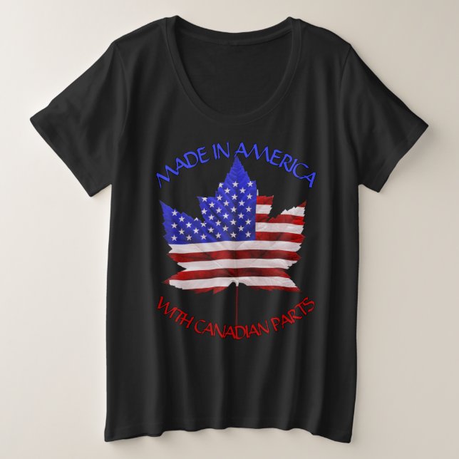 Kanada USA Shirt Plus Größe Personalisierte T - Sh (Design vorne)