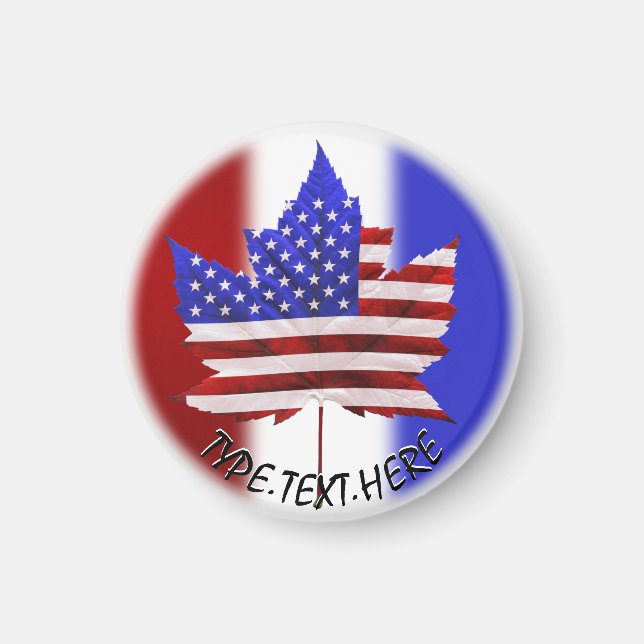 Kanada USA Souvenir Kühlschrankmagnete Magnet (Vorne)