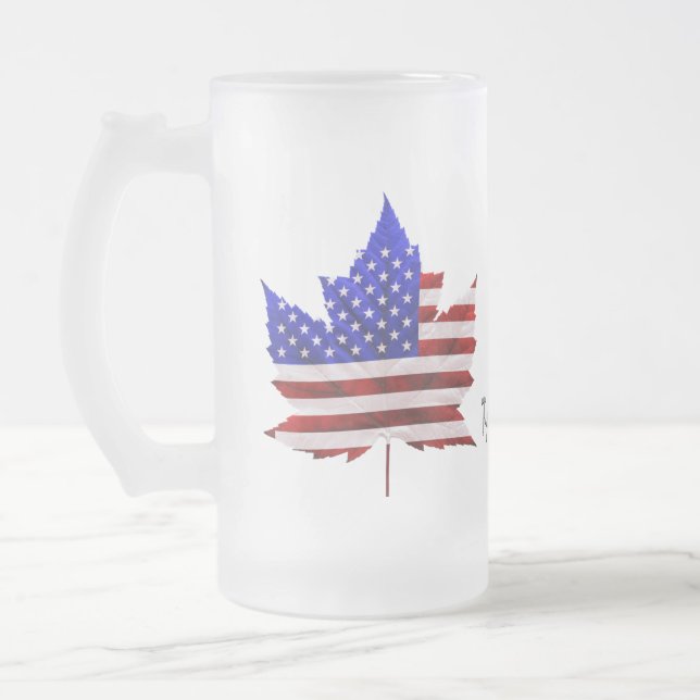 Kanada USA Tasse USA / Kanada Souvenir Beer Glasse (Links)