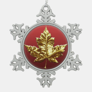 Kanada-Verzierungs-Kanada-Andenken-Dekorationen Schneeflocken Zinn-Ornament