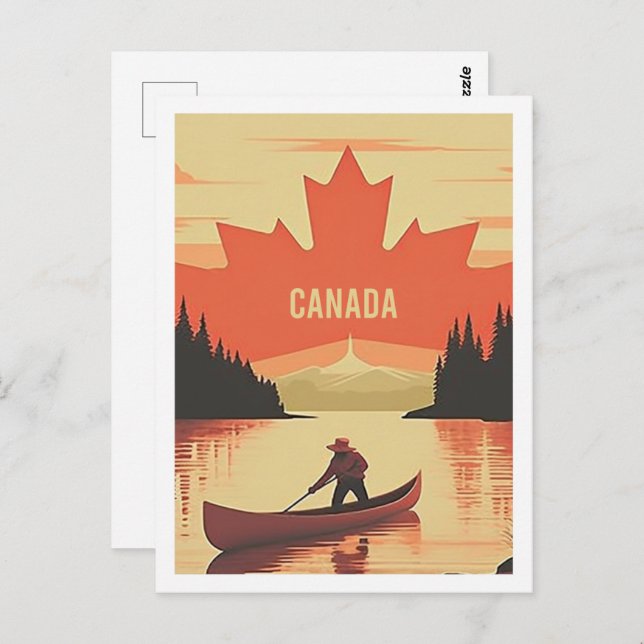 Kanada Vintag Berühmter Reiseort Postkarte (Vorne/Hinten)