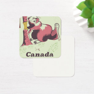 Kanada Vintage-Biber-Reiseposter