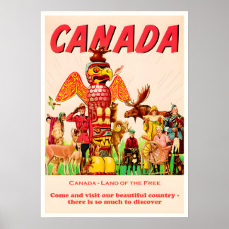 Kanada Vintage-Reiseposter Poster