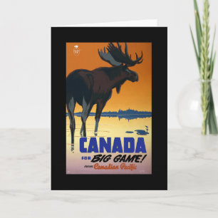 Kanada Vintage Travel Poster auf Karten, Postkarte