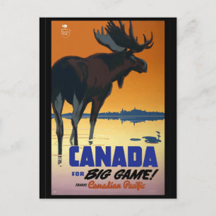 Kanada - Vintage Travel Poster Postkarte