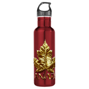 Kanada Wasserflaschen Sporty Gold Ahornleaf Flasch