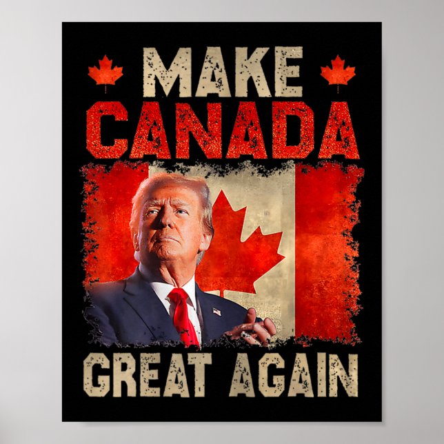 Kanada wieder großartig Funny President Trump Oh C Poster (Vorne)