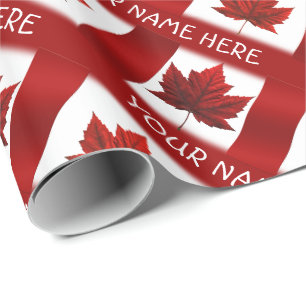 Kanada Wrapping Paper Canada Flag Souvenir Paper Geschenkpapier