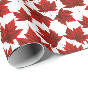 Kanada Wrapping Paper Canada Mapsleaf Paper Geschenkpapier