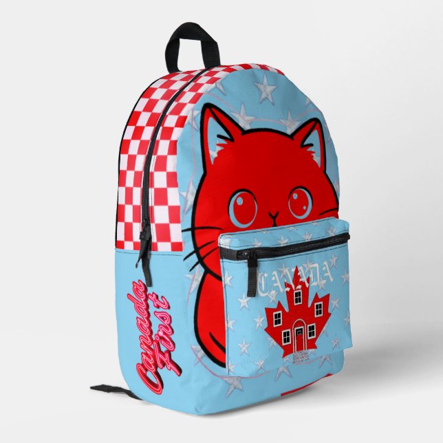 KANADAERST BEDRUCKTER RUCKSACK (Rückseitige Ecke links)