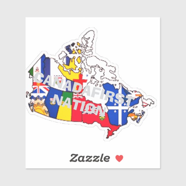 KANADAERSTE NATION AUFKLEBER (Blatt)