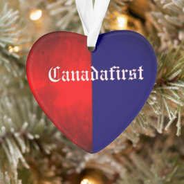 KANADAFIRST HERZ Akryler Ornament