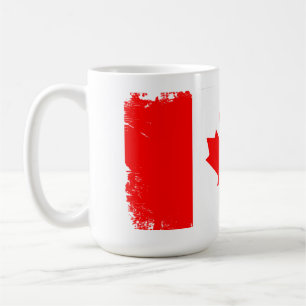 Kanadaflagge abgenutzt kaffeetasse