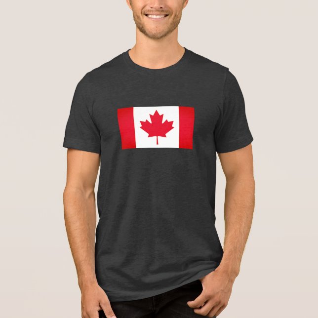 KANADAFLAGGE Tri-Blend SHIRT (Vorderseite)