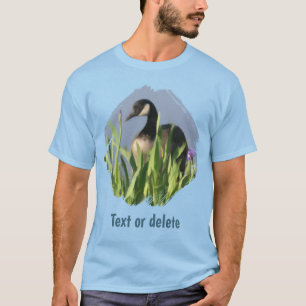 Kanadagans-Schwertlilien-Tierkunst Personalisiert T-Shirt